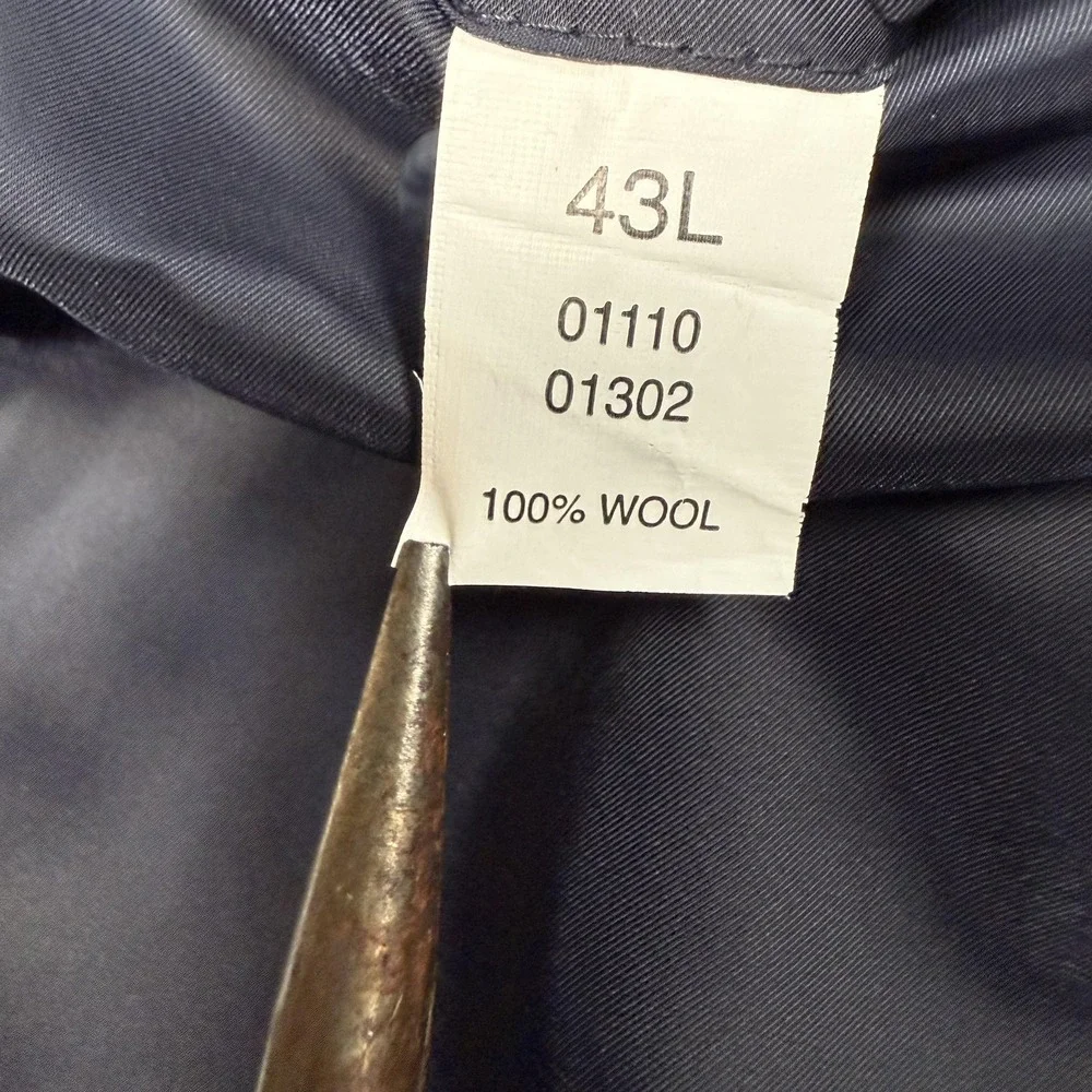 Jos A Bank Blazer Mens 43L Gray‎ Wool Houndstooth Two Button Jacket Sport Coat